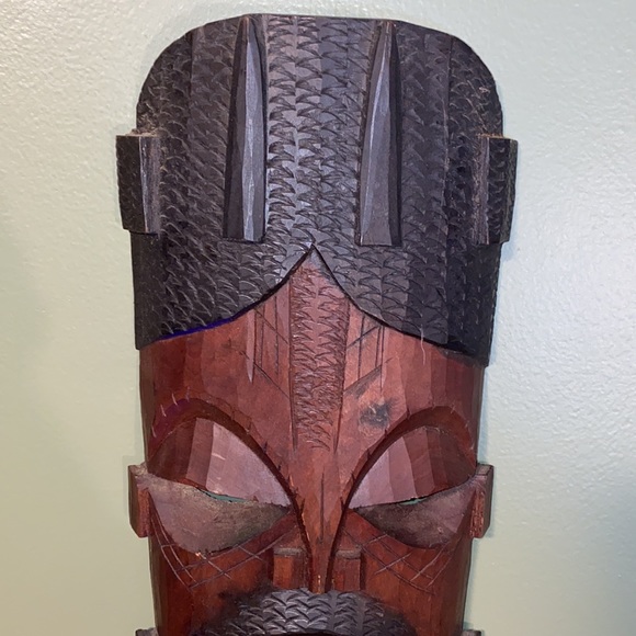 Decorative wooden mask - sold - Picture 4 of 10